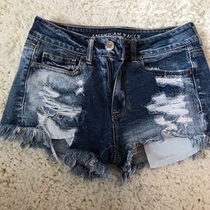 American Eagle festival style high waisted shorts